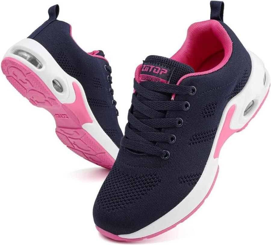 Comfortabele Hardloopschoenen Dames Ademende Sneakers voor Fitness en Wandelen