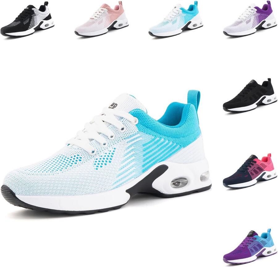 Dames Sportschoenen Hardloopschoenen Lichtgewicht Sneakers met Luchtkussen Ademend en Comfortabel