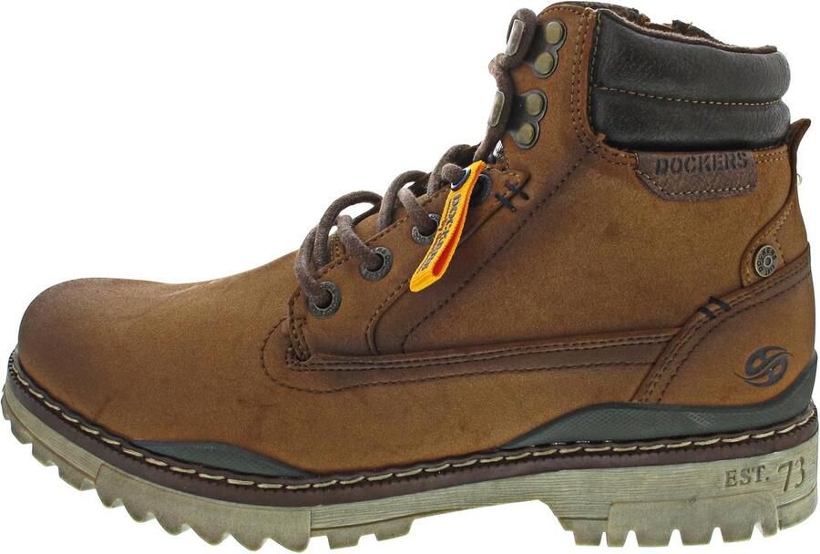 Comfortabele Heren Enkellaars met Warme Voering en Profielzool