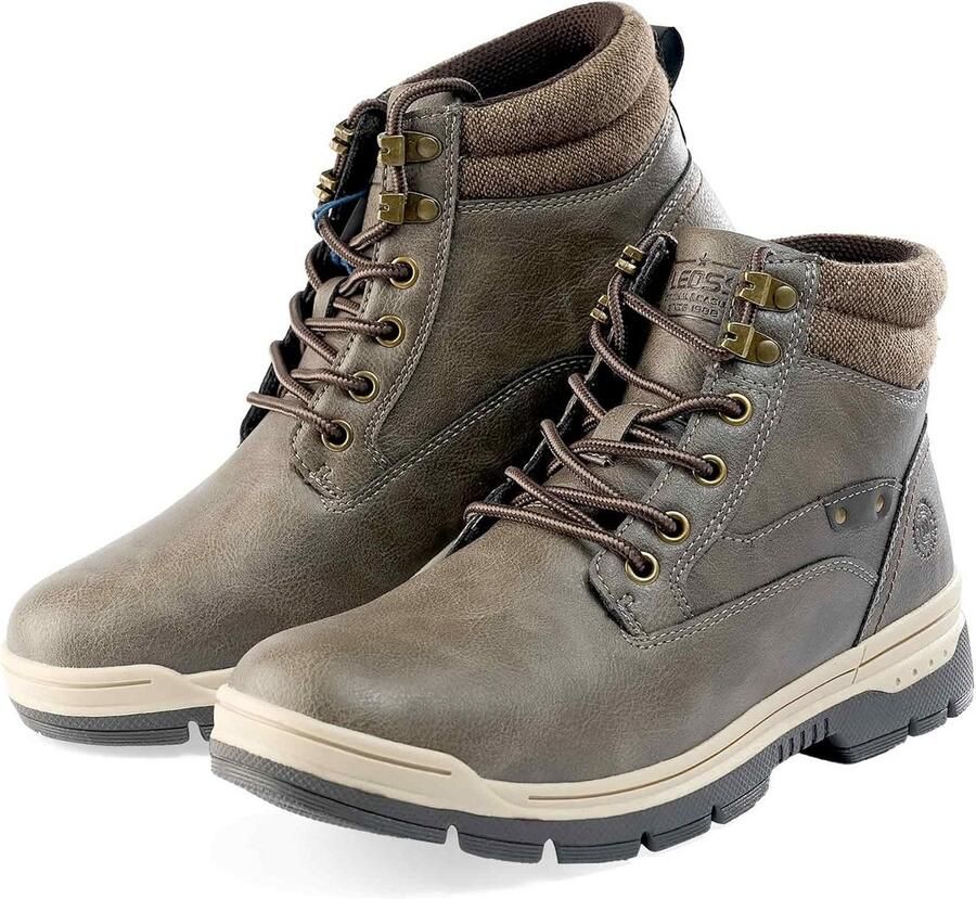 Comfortabele Heren Enkellaarzen Casual Leren Bikerstijl