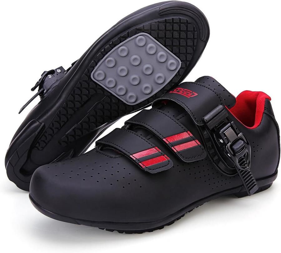 Comfortabele Heren Fietsschoenen voor Weg en Mountainbike met Antislip Zool