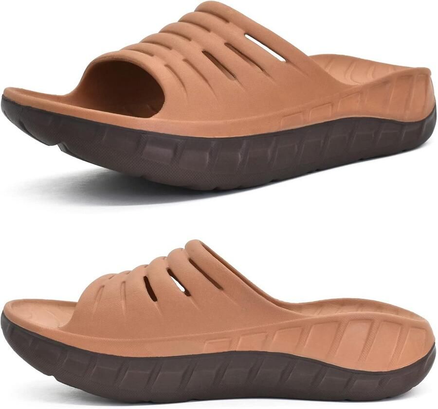 Comfortabele Heren Herstel Slippers met Voetboogondersteuning voor Fasciitis en Baden