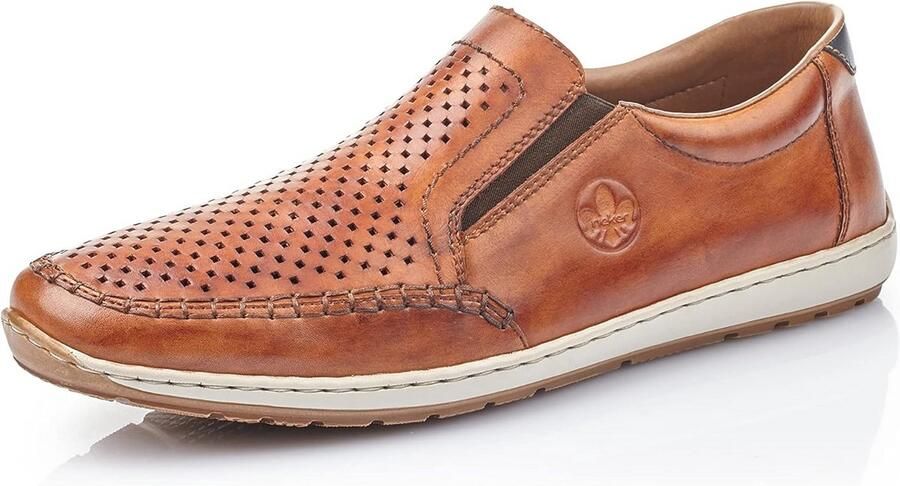 Comfortabele Heren Instappers van Glad Leer Lichte Zool en Brede Pasvorm