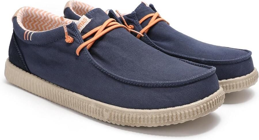 Comfortabele Heren Mocassins en Instapschoenen van Katoen en Suède