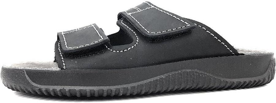 Comfortabele Heren Instapschoenen met Klittenband in Leer