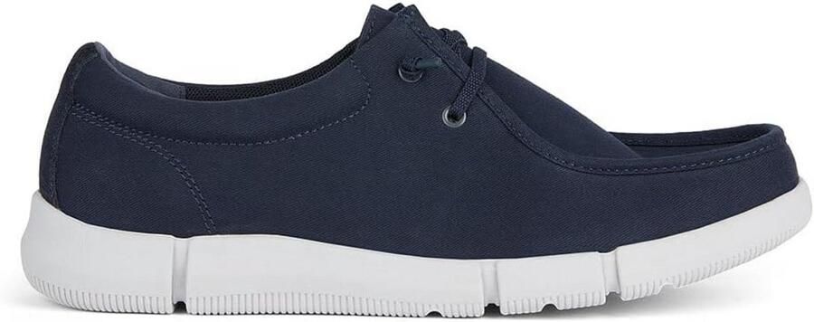 Comfortabele Heren Mocassins Blauw Ademend Leren Instappers