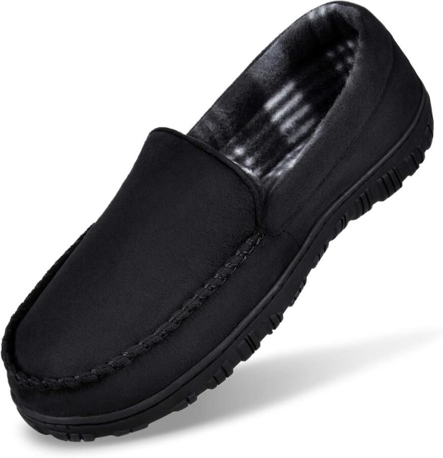 Comfortabele Heren Mocassins Pantoffels met Traagschuim Antislip Huisschoenen