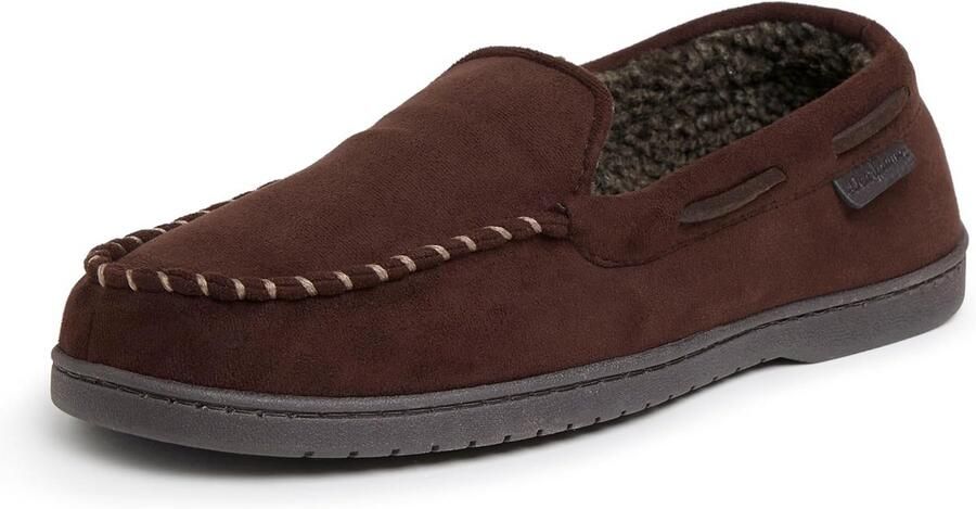 Comfortabele Heren Moccasin Pantoffels met Whipstitch Detail