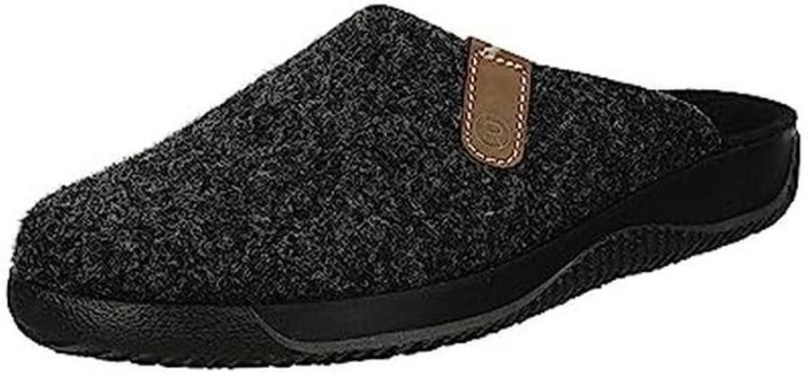 Comfortabele heren muilen van zacht vilt met antislip zool