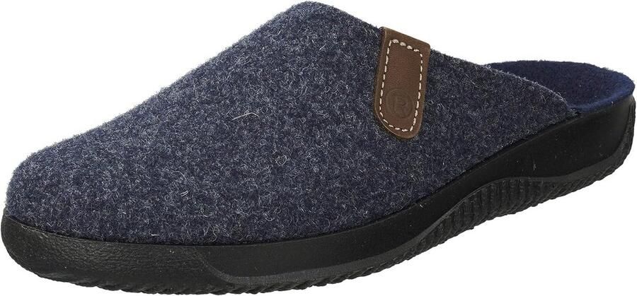 Comfortabele Heren Muiltjes van Vilt met Antislipzool