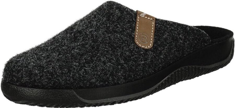 Comfortabele Heren Muiltjes van Vilt met Flexibele Antislipzool