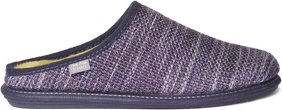 Comfortabele Heren Muiltjes van Vilt met Flexibele Rubberzool