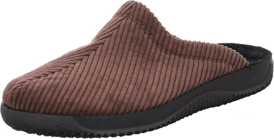 Comfortabele Heren Muiltjes Slippers met Corduroy Bovenwerk Zwart