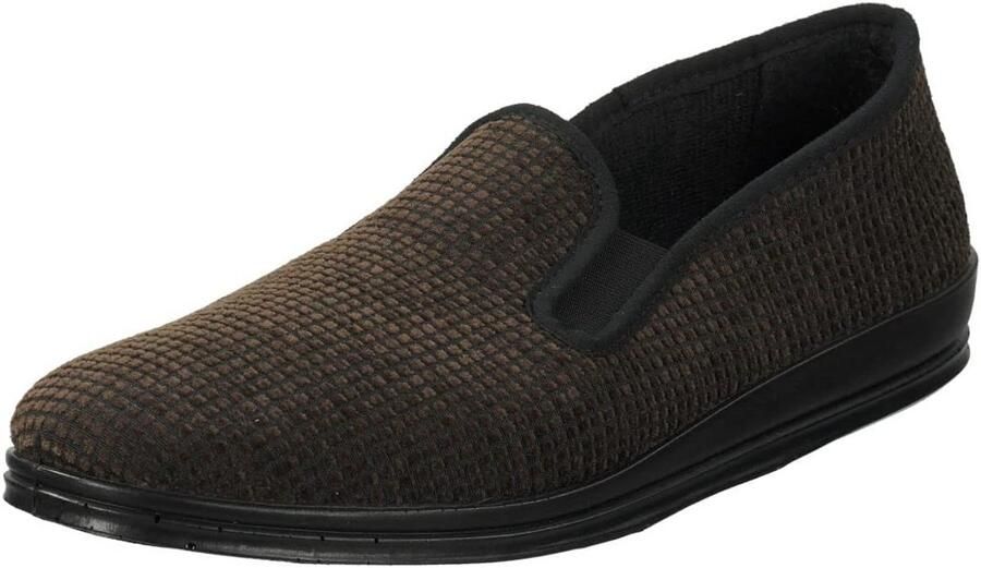 Comfortabele Heren Pantoffels met Flexibele Antislipzool Breedte G