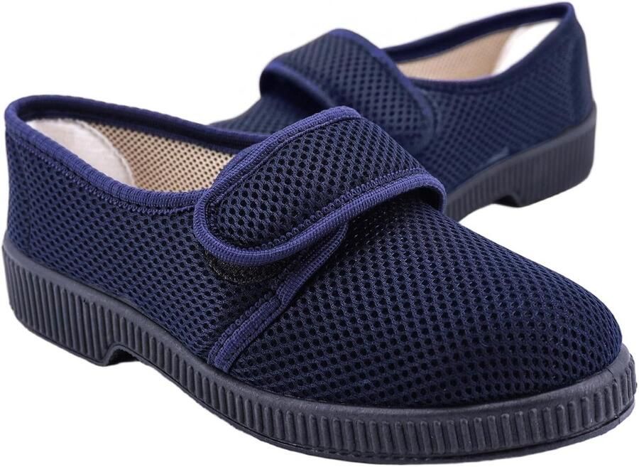 Comfortabele Heren Pantoffels met Klittenband Orthopedisch & Ademend