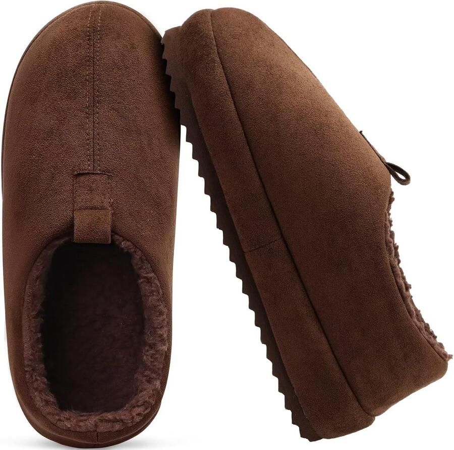 Comfortabele Heren Pantoffels met Traagschuim Binnen en Buiten