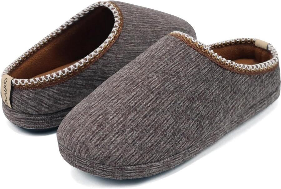 Comfortabele Heren Pantoffels met Traagschuim Zachte Binnen- en Buitenmuiltjes