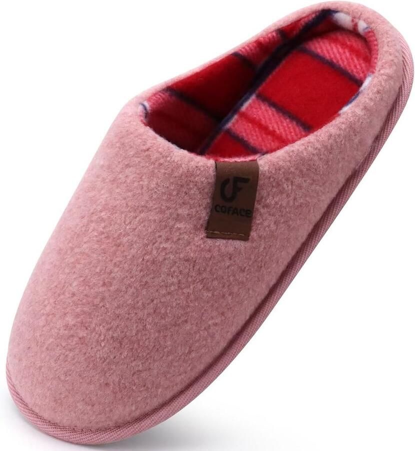 Comfortabele Heren Pantoffels Met Traagschuim Zool Lichtroze