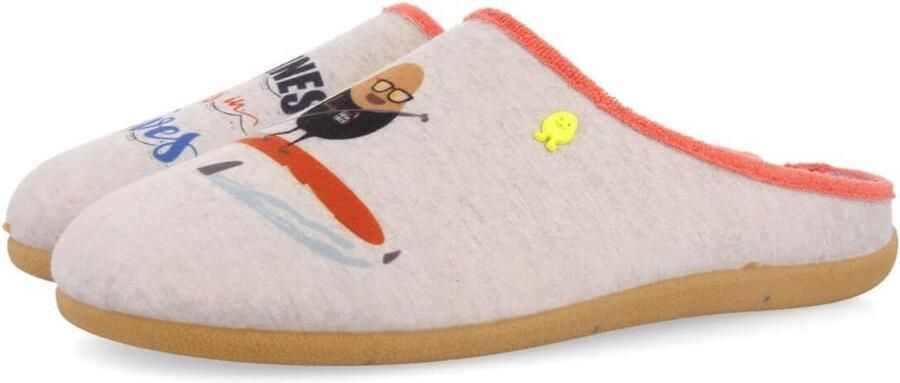 Comfortabele Heren Pantoffels met Vrolijke Stippenprint en Uitneembaar Voetbed