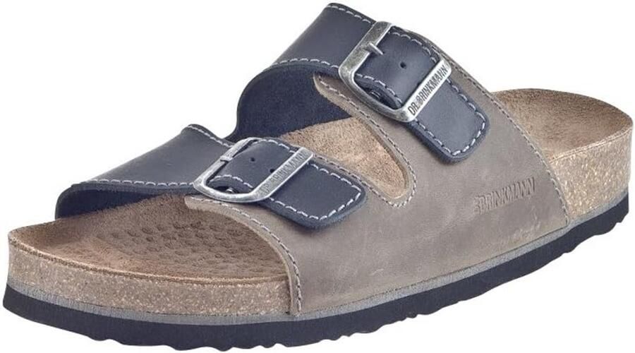 Comfortabele Heren Pantoffels Suède Leren Voetbed Brede Pasvorm