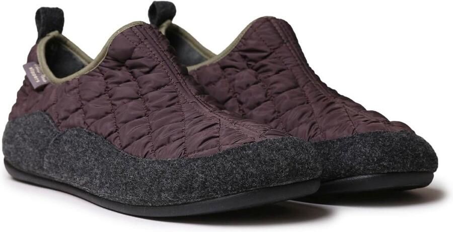 Comfortabele Heren Pantoffels van Vilt en Stof met Rubberen Zool