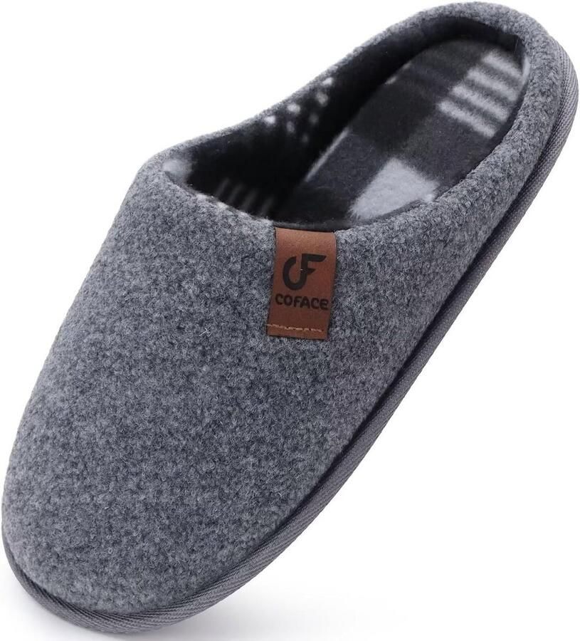 Comfortabele Heren Pantoffels van Vilt met Antislip Rubberen Zool