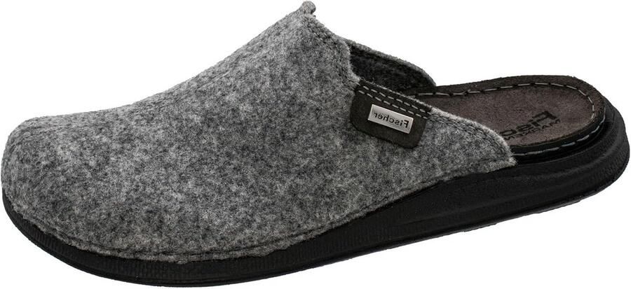 Comfortabele Heren Pantoffels van Vilt met Antislipzool Jeansblauw