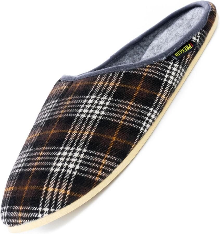 Comfortabele Heren Pantoffels van Vilt met Rubbere Zolen