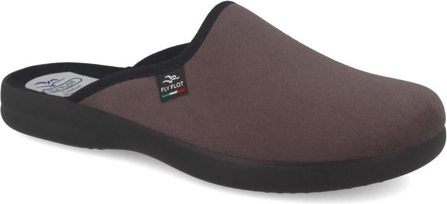 Comfortabele Heren Pantoffels Zwart Fluweel met Antislip PU Zool