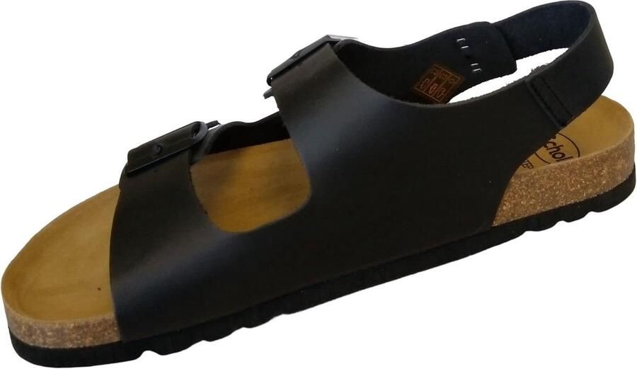 Comfortabele Heren Sandaal Leer Kaki Stevige Zomer Slipper