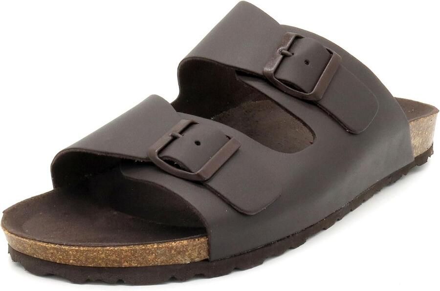 Comfortabele Heren Sandalen van Leer met Kurken Zool
