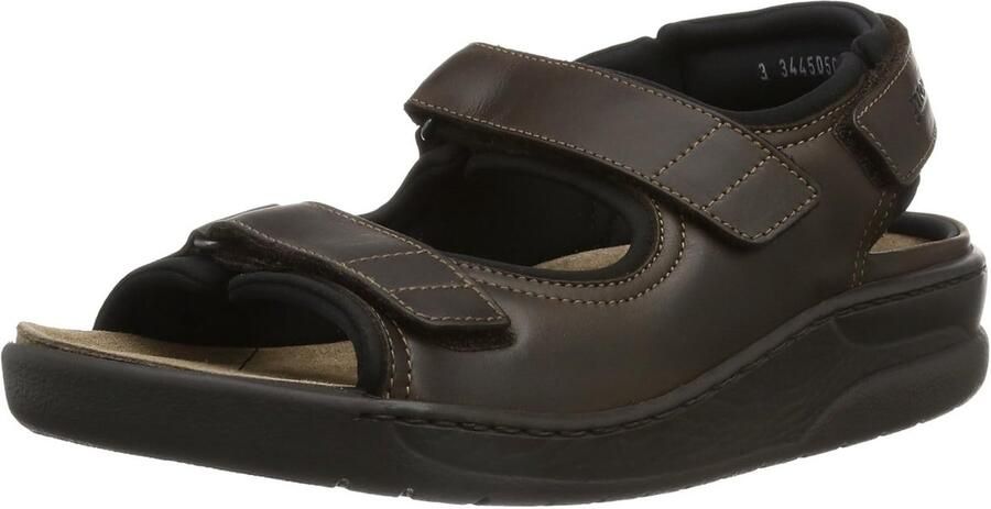 Comfortabele Heren Sandalen met Klittenband Donkerbruin