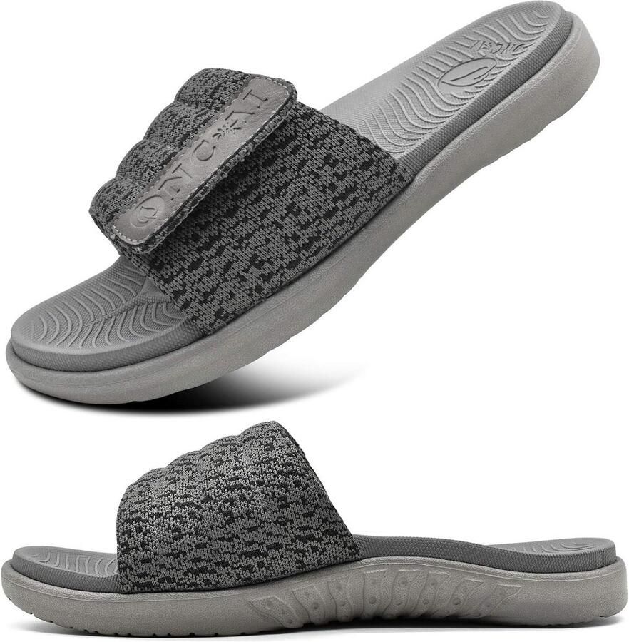 Heren Sandalen met Steunzolen en Verstelbare Riemen voor Optimaal Loopcomfort