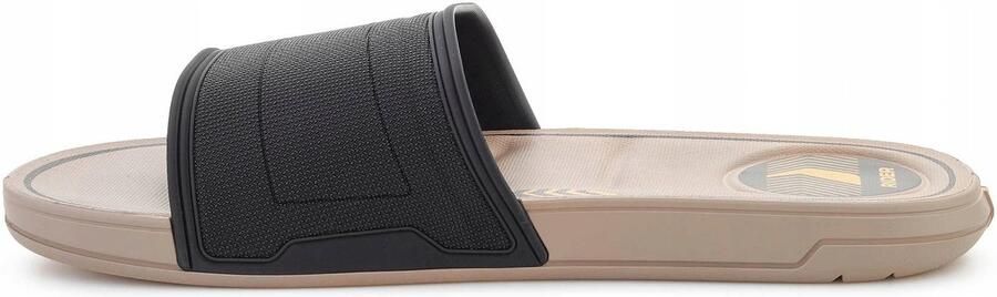 Comfortabele Heren Slides Beige Zwart Geel