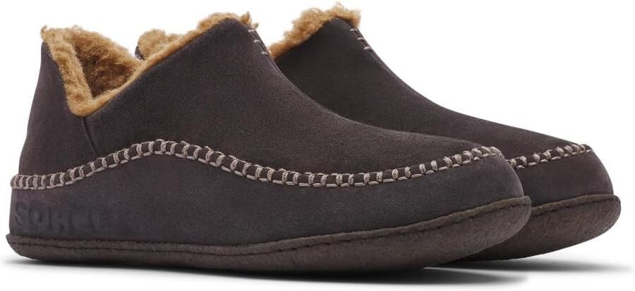 Comfortabele Heren Slipper Boot met Suède Buitenkant en Warme Faux Fur Voering