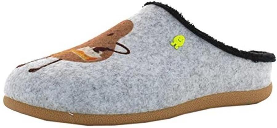 Comfortabele heren slipper pantoffels van gerecycled materiaal