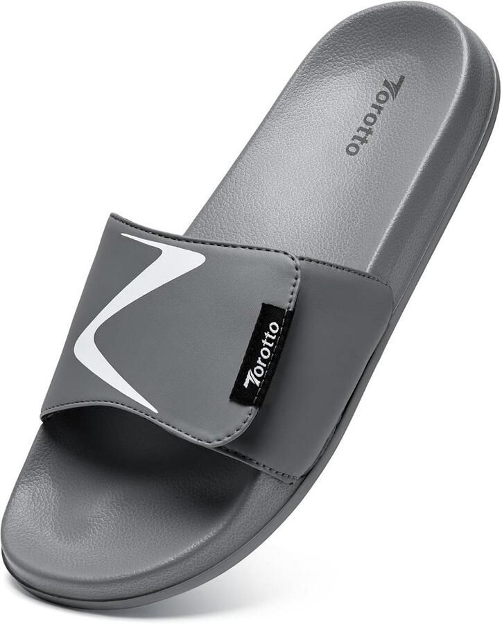 Herenslippers Zomer Badschoenen Comfortabele Pantoffels Grijs