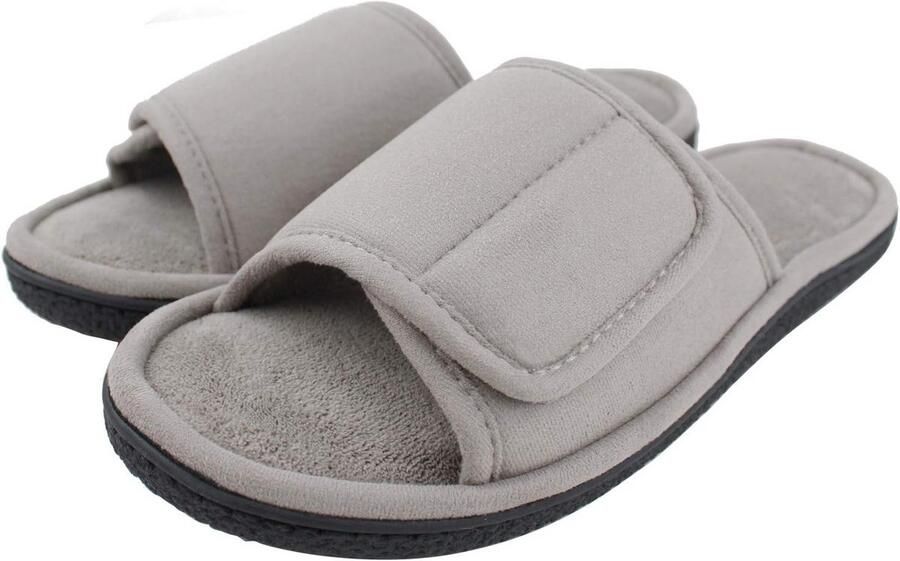 Comfortabele Heren Slippers met Memory Foam Ademend en Verstelbaar voor Binnen