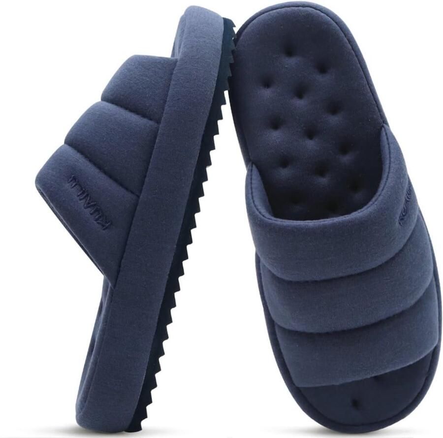 Comfortabele Heren Slippers Met Memory Foam Voetbed Binnen en Buiten