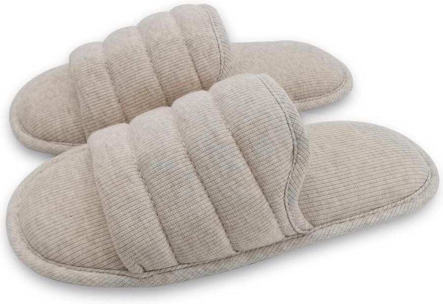 Comfortabele Heren Slippers met Open Neus en Geheugenschuim