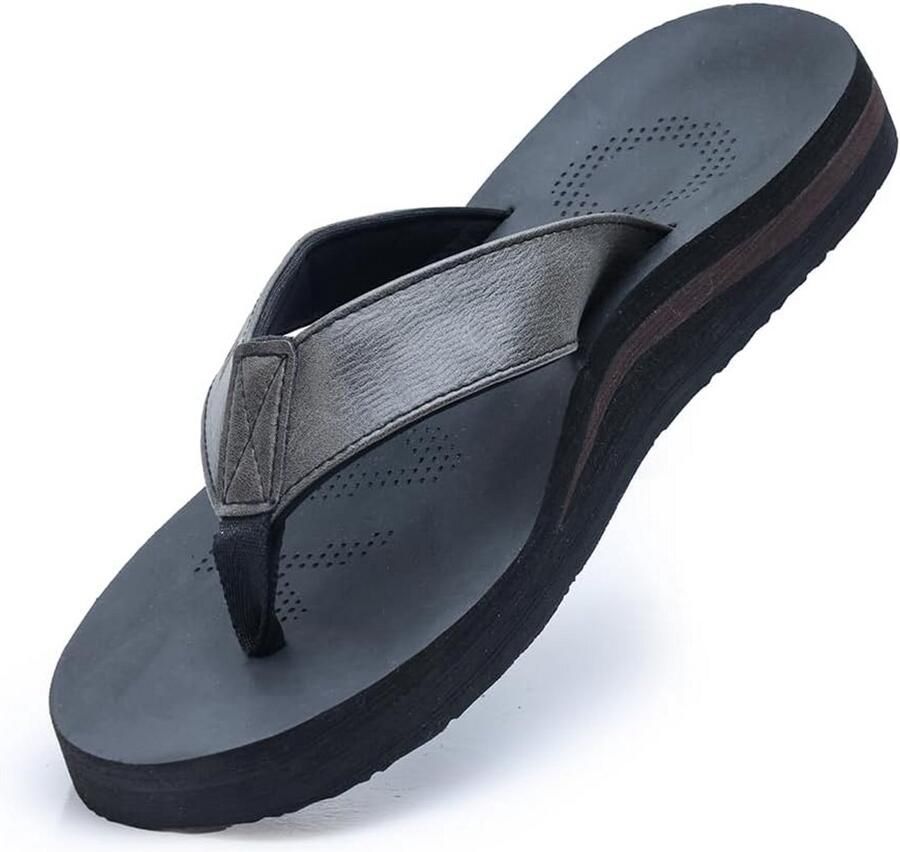 Comfortabele Heren Slippers met Voetboogondersteuning voor Zomer en Strand
