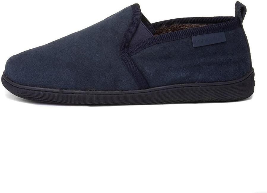 Comfortabele Heren Slippers Suède Lage Top met Warme Voering