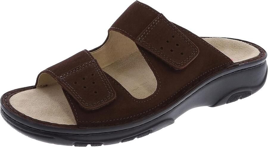 Comfortabele Heren Slippers van Zacht Leer voor Binnen en Buiten