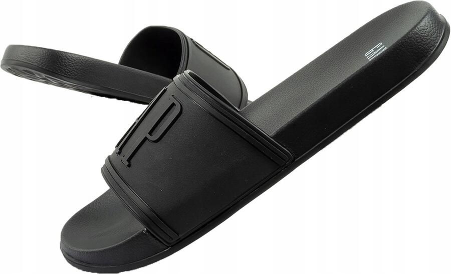Comfortabele Heren Slippers Zwart Instappers
