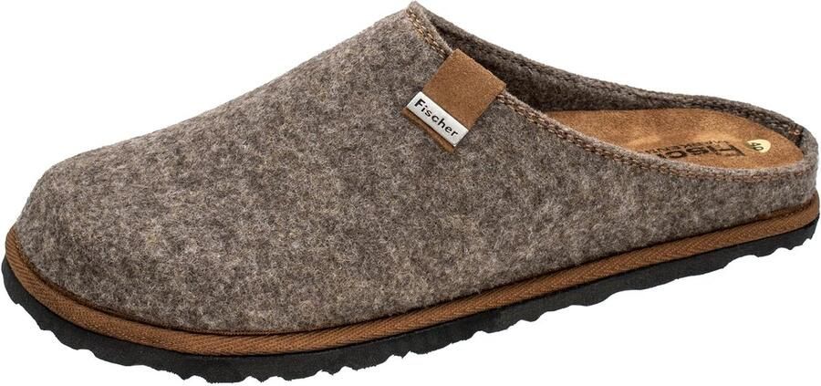 Comfortabele Heren Sloffen van Gerecycled Vilt Zachte Binnenvoering en Uitneembaar Voetbed