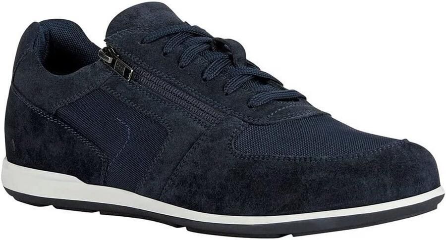Comfortabele Heren Sneaker Suède Mesh Ademende Casual Sportschoen