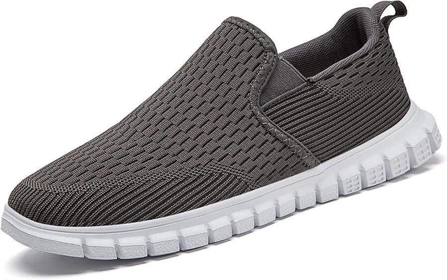 Comfortabele Heren Sneakers Slip-On Wandelschoenen Lichtgewicht Sportschoenen Ademend