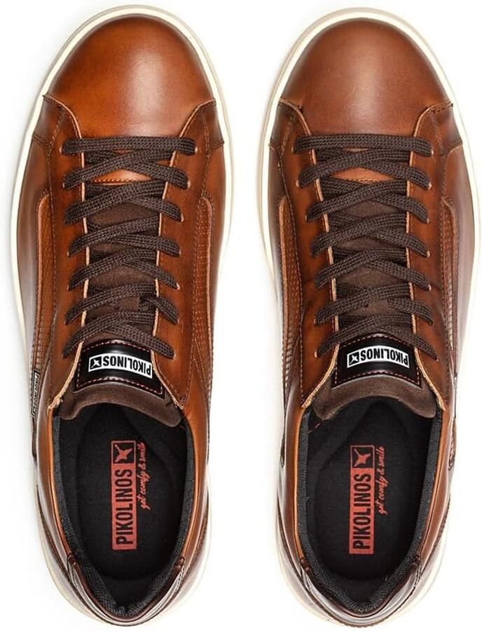 Comfortabele Heren Sneakers met Leren Bovenwerk en Veterluiting