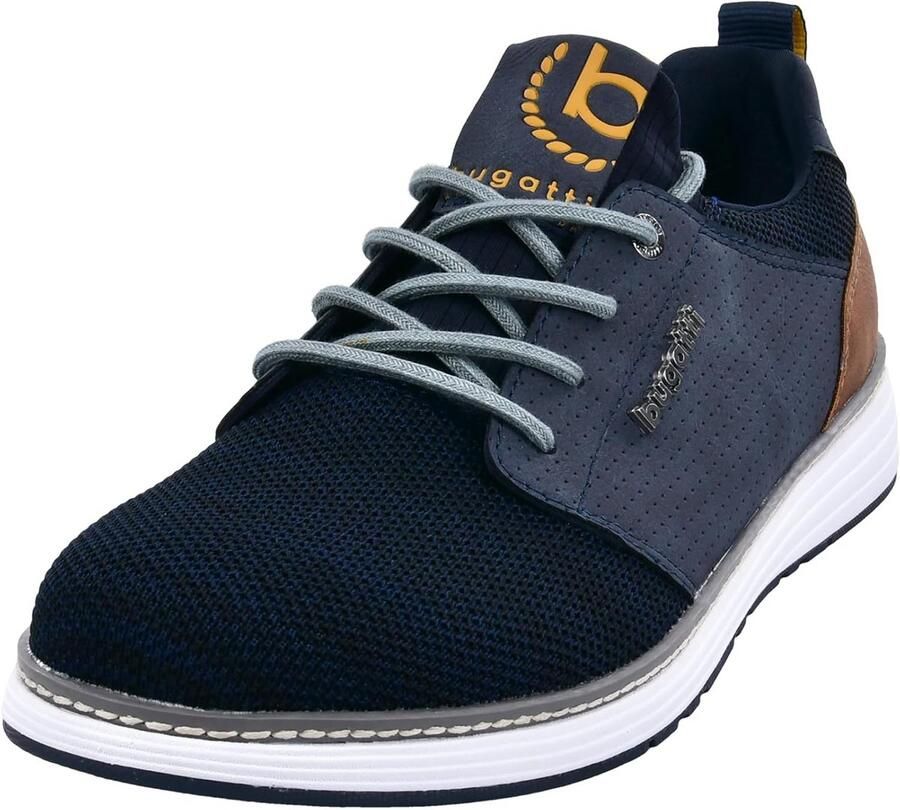 Comfortabele Heren Sneakers met Memory Foam Instappers in Sportief Blauw Design