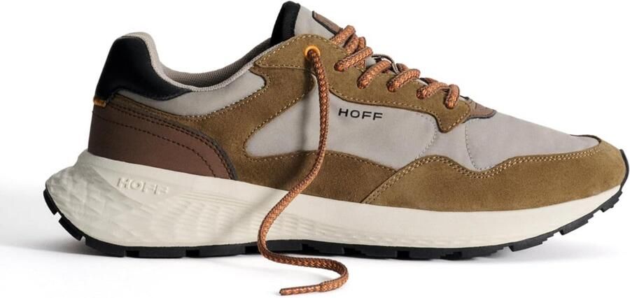 Heren Sneakers Leer & Nylon Comfortabele Grijze Sportschoenen
